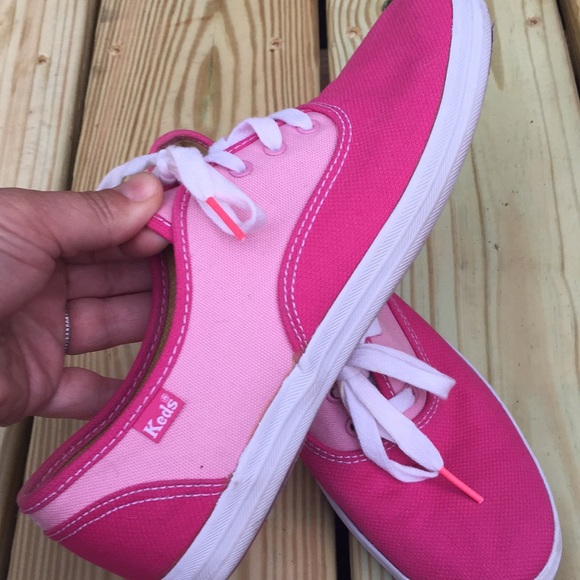 Keds Shoes Womens Vintage Keds Sneakers Pink Canvas Size 7m Poshmark